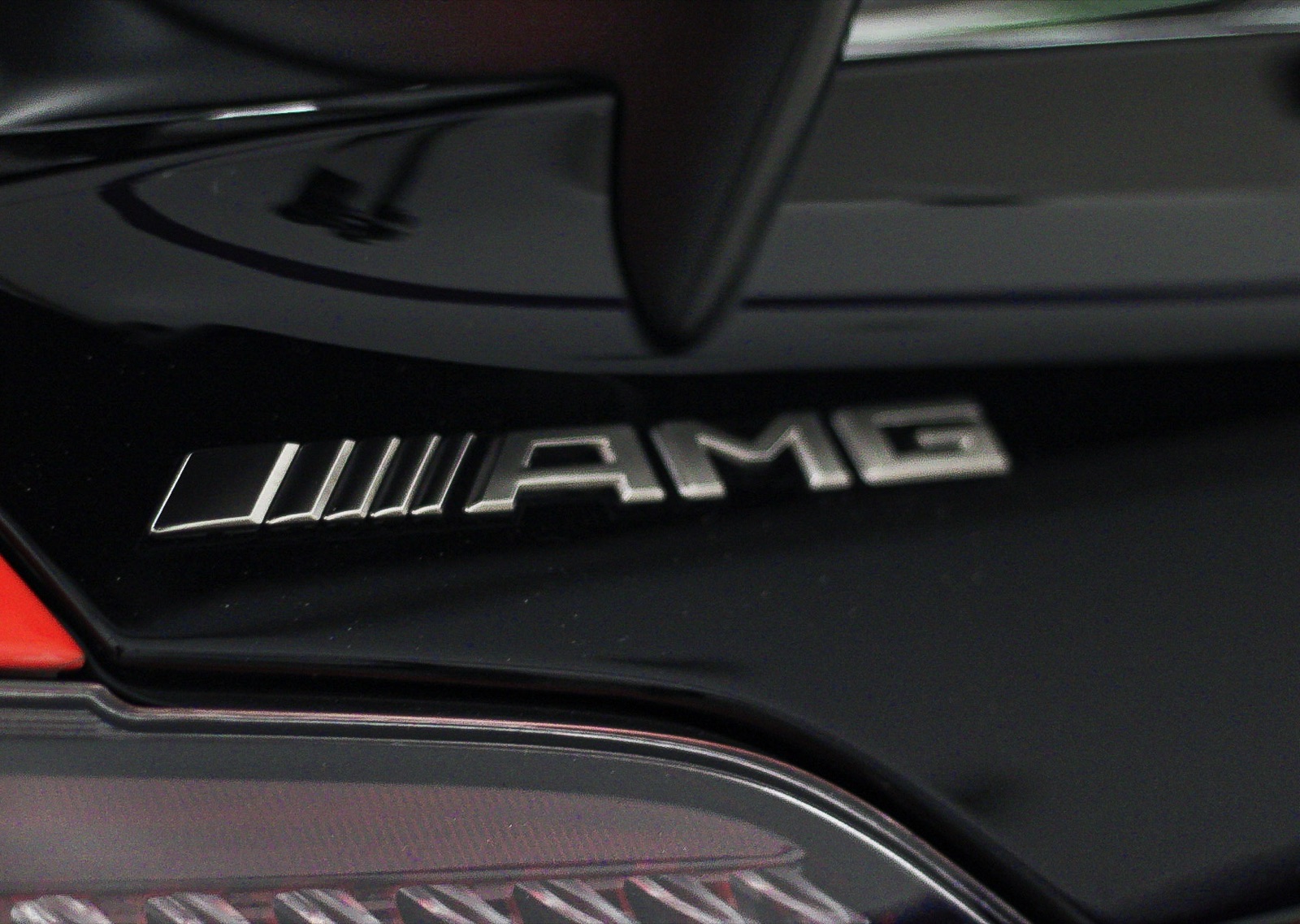Mirror-gloss black AMG paint after ceramic coating in Baltimore