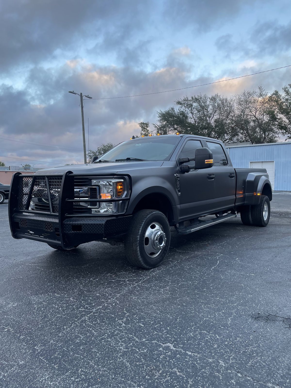 Black Ford F-150 pickup truck detailed on-site in Baltimore