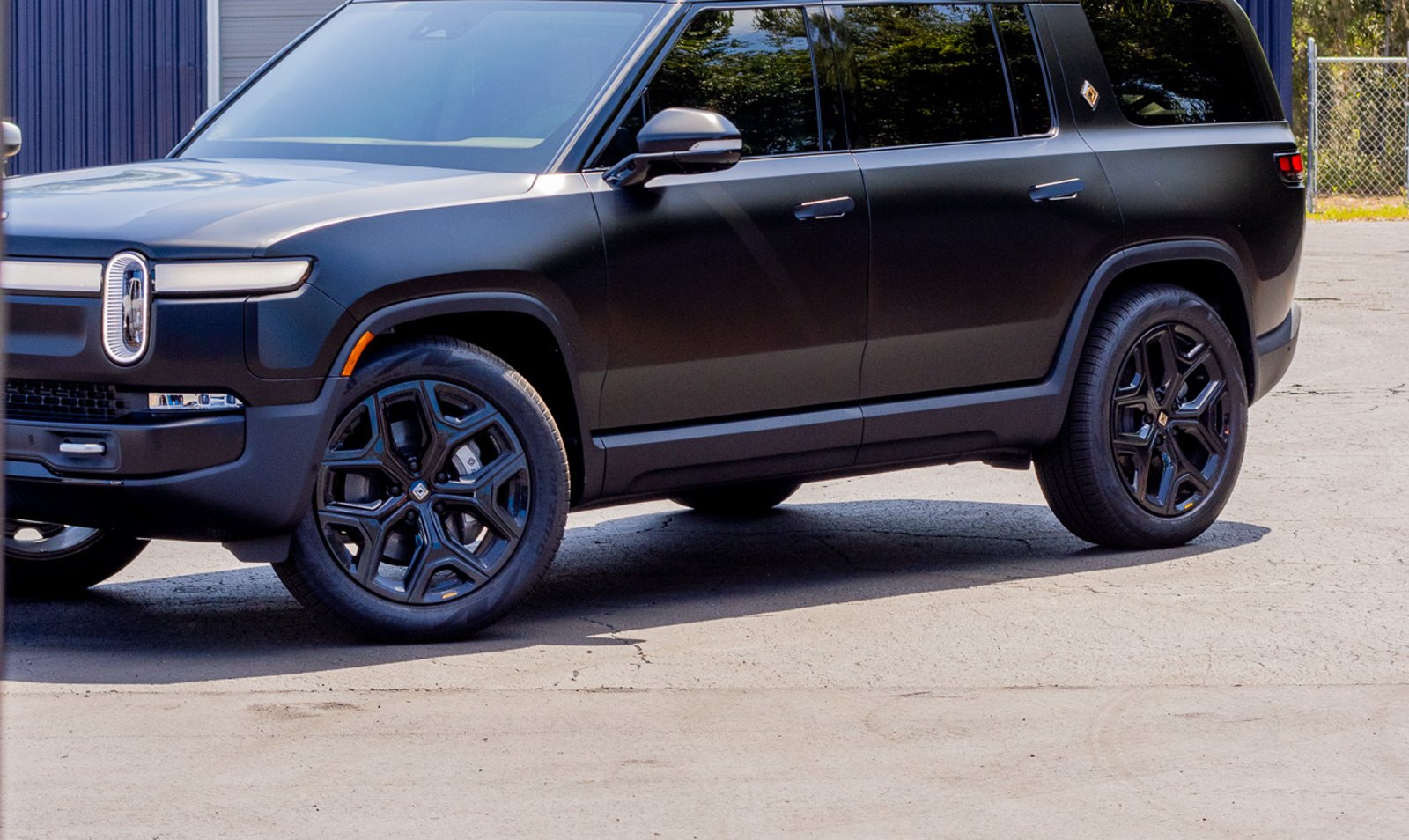 Rivian SUV interior detailed at the owner's home in Baltimore